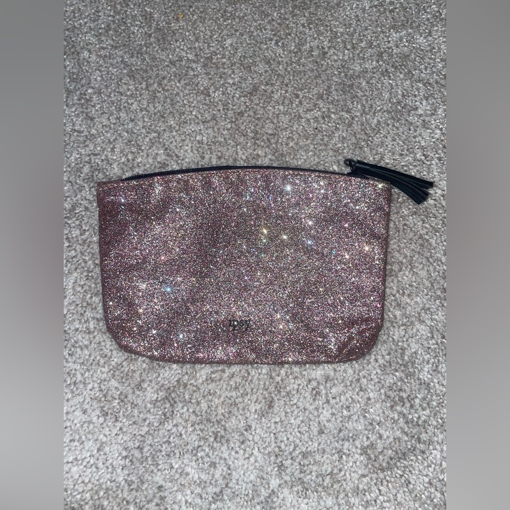 Glitter glam rose gold ipsy bag
